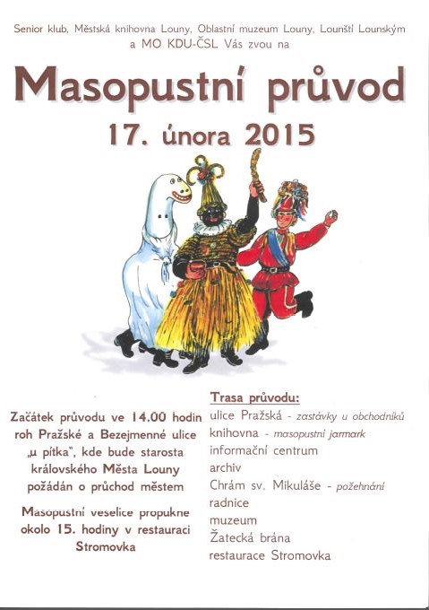 Masopustní průvod 2015