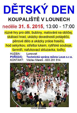 Dětský den na koupališti
