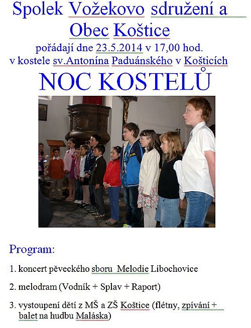 Noc kostelů v Košticích