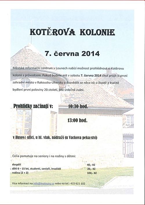 Prohlídka Kotěrovy kolonie