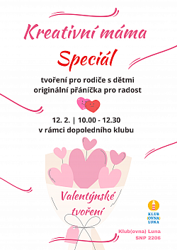 VALENTÝNSKÉ TVOŘENÍ PRO RODIČE S DĚTMI