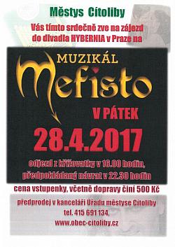 ZÁJEZD NA MUZIKÁL MEFISTO